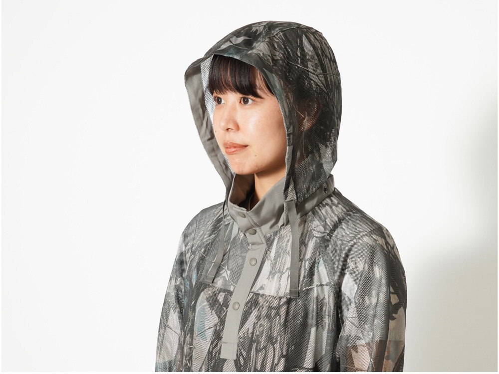 Printed Insect Shield Mesh Long Pullover 1 KH