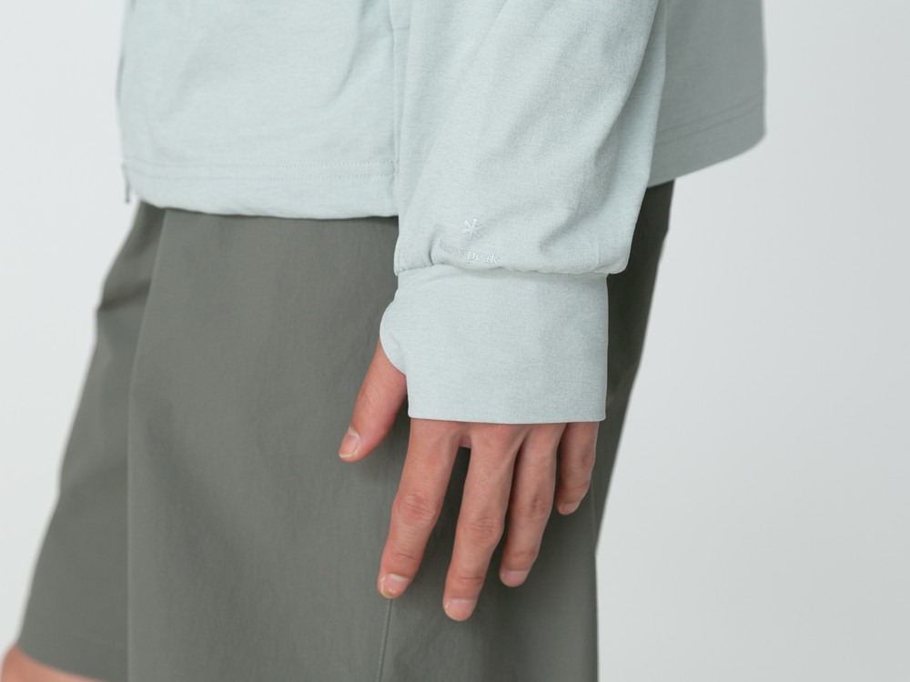 Water Active Zip Up Hoodie M LIGHT GREY