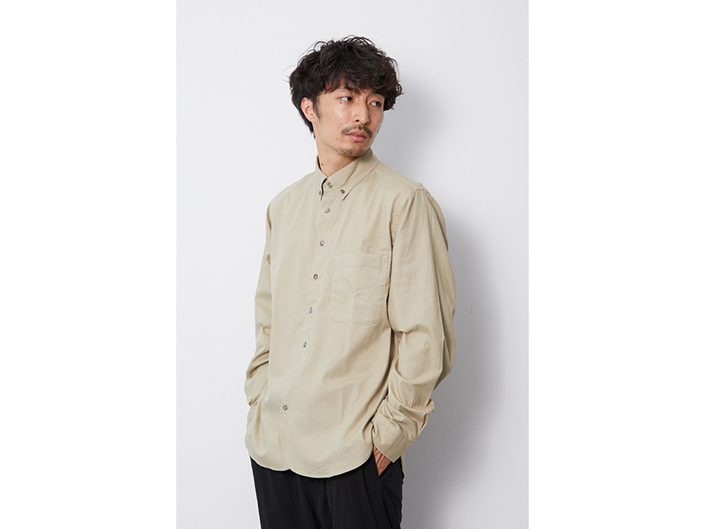 OG Cotton Poplin BD Shirt S Beige