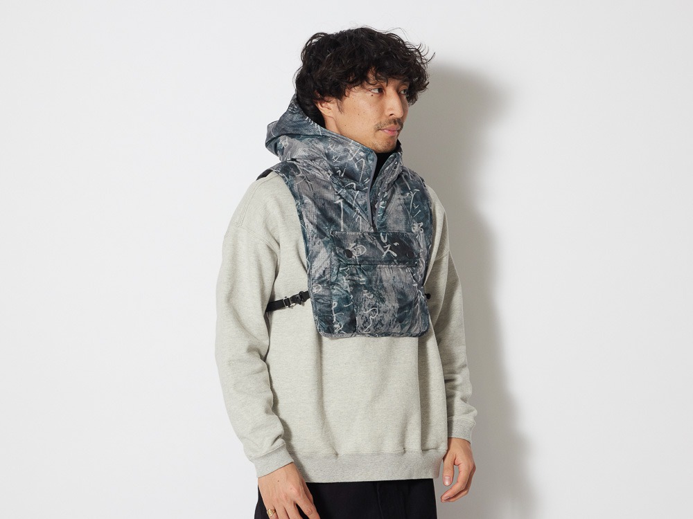 Winter Down Hooded Vest One Grey