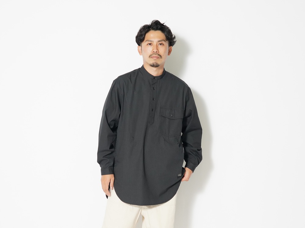 TAKIBI Light Ripstop Pullover 1 Ecru