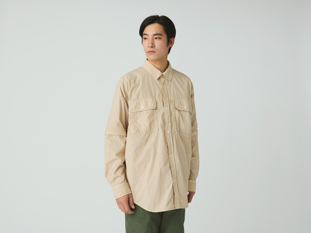 【先行予約商品】Garment Dyed Convertible Shirt M IVORY