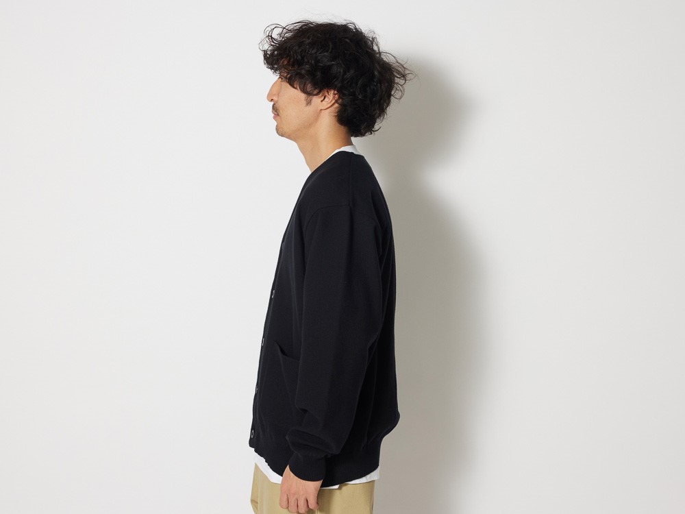 Co/Pe Knit Cardigan 1 Black