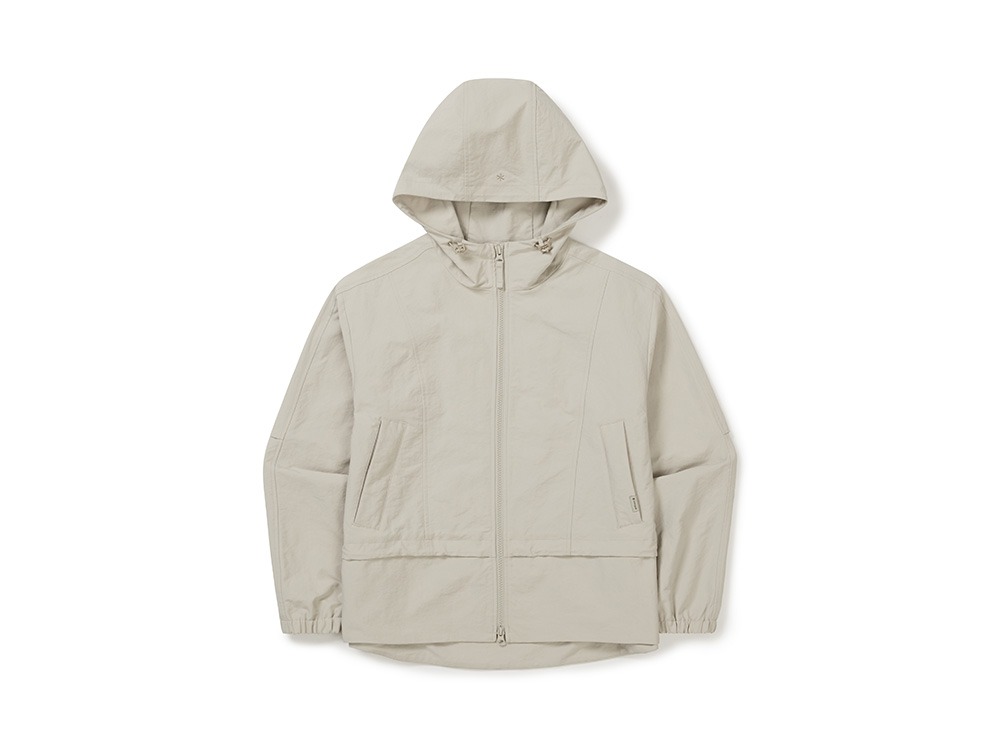 Polywasher Women's Hood Windbreaker S LIGHT BEIGE