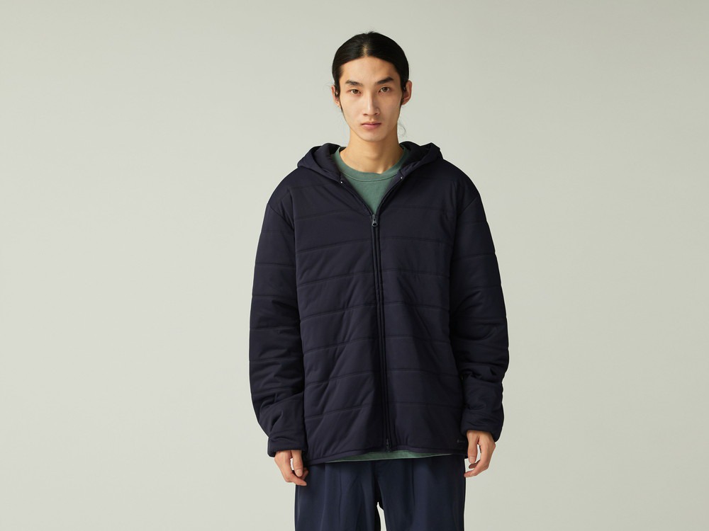 Flexible Insulated Zip Up Hoodie S BLACK