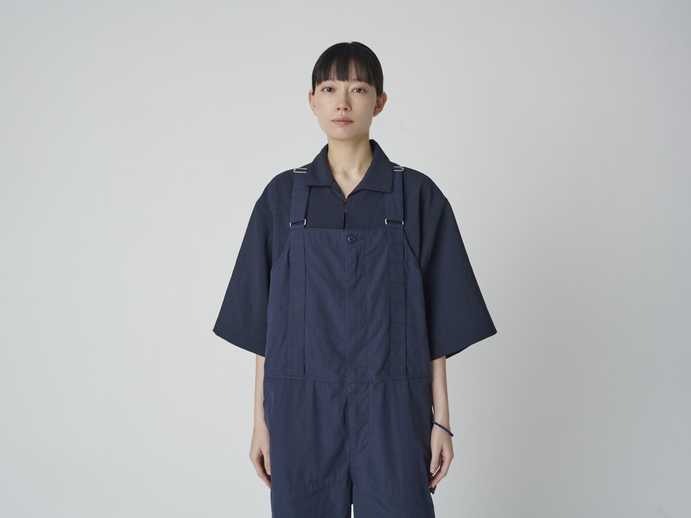 TAKIBI Light Ripstop Overalls S IVORY