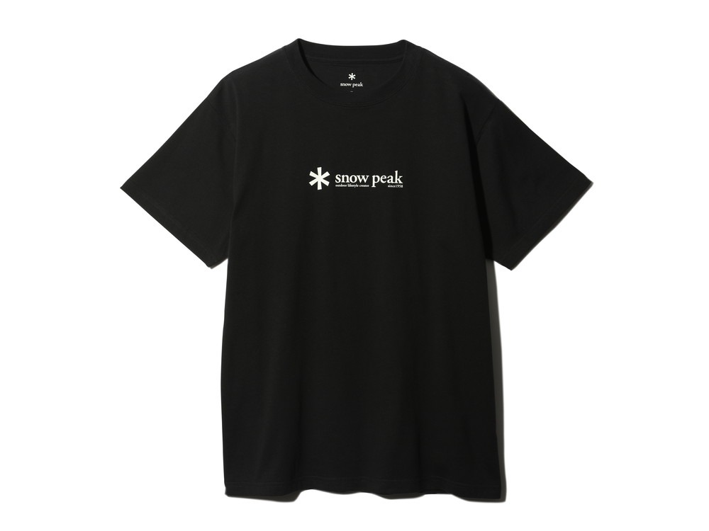 Soft Cotton Logo Short Sleeve T 1 Black(TS-24SU20100BK) |  Tシャツ・カットソーの通販（アウトドア用品）はスノーピーク(Snow Peak)