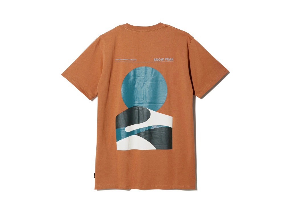 Relaxin' Fieldscape T shirt M Brown