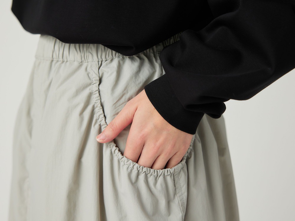 【先行予約商品】Nylon Tussah Utility Storage Skirt 2 BLACK