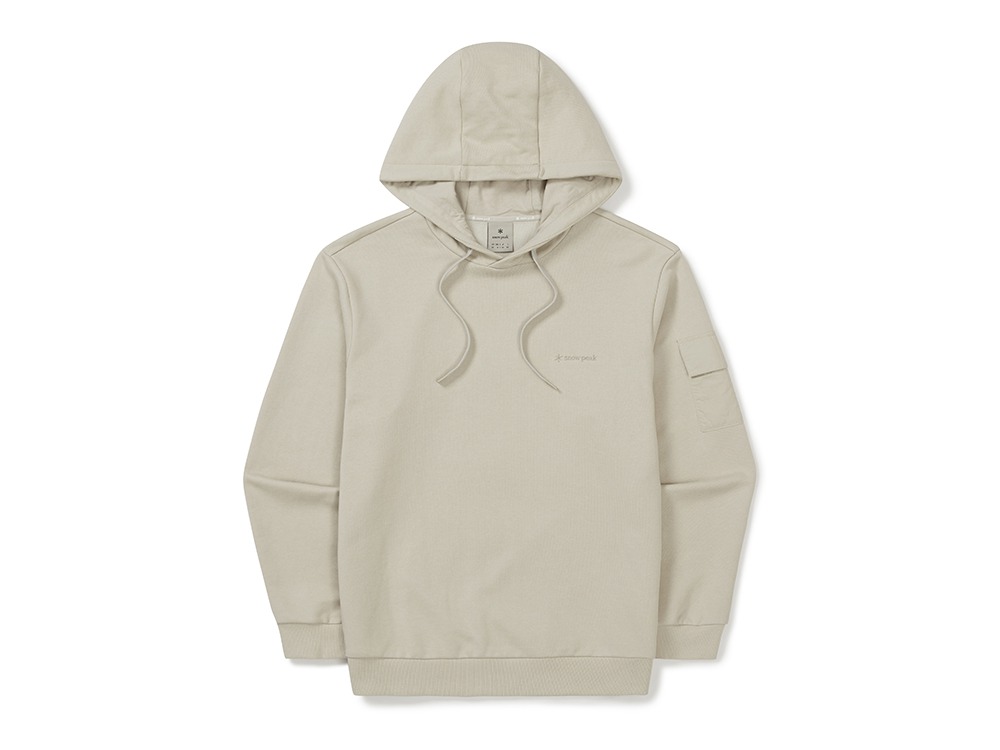 Land Pocket Hood T-Shirt M LIGHT BEIGE