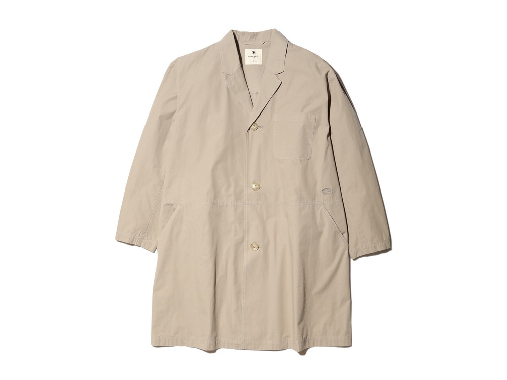 Natural-Dyed Recycled Cotton Coat 1 Beige