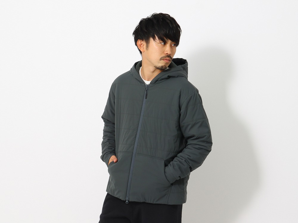 Flexible Insulated Zip Up Hoodie L BK