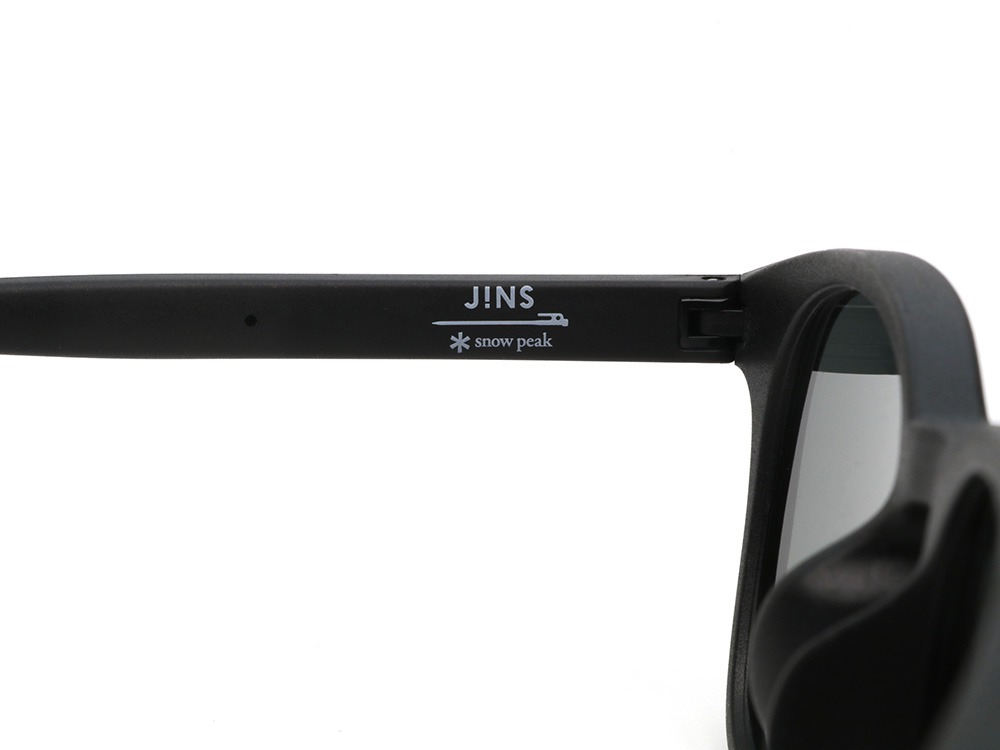 JINS × Snow Peak Rubber Sunglasses Matte Black (Wellington)(URF