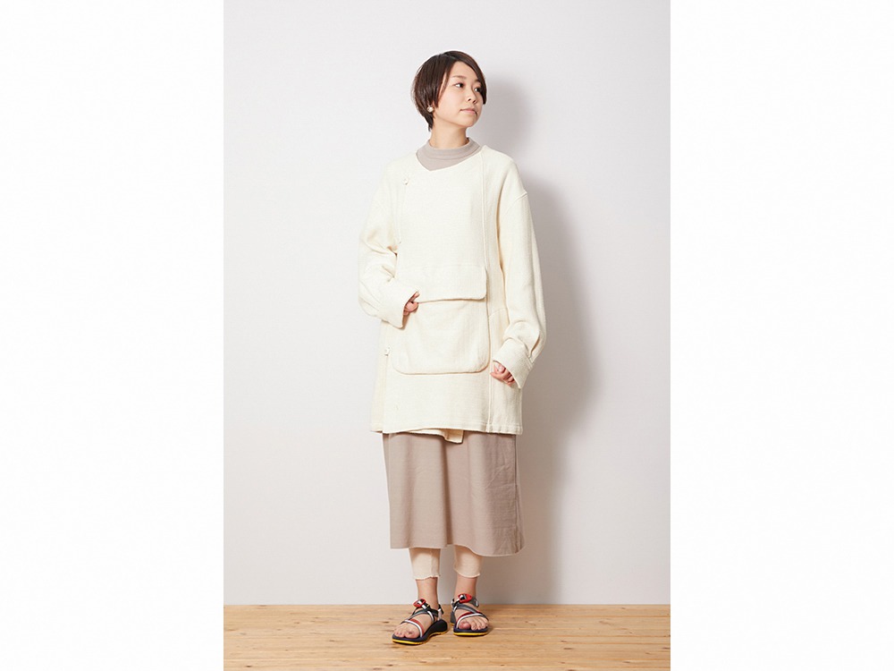 Mexican Coat XL EcruBlack(JK-20SU10805EB) | コートの通販 