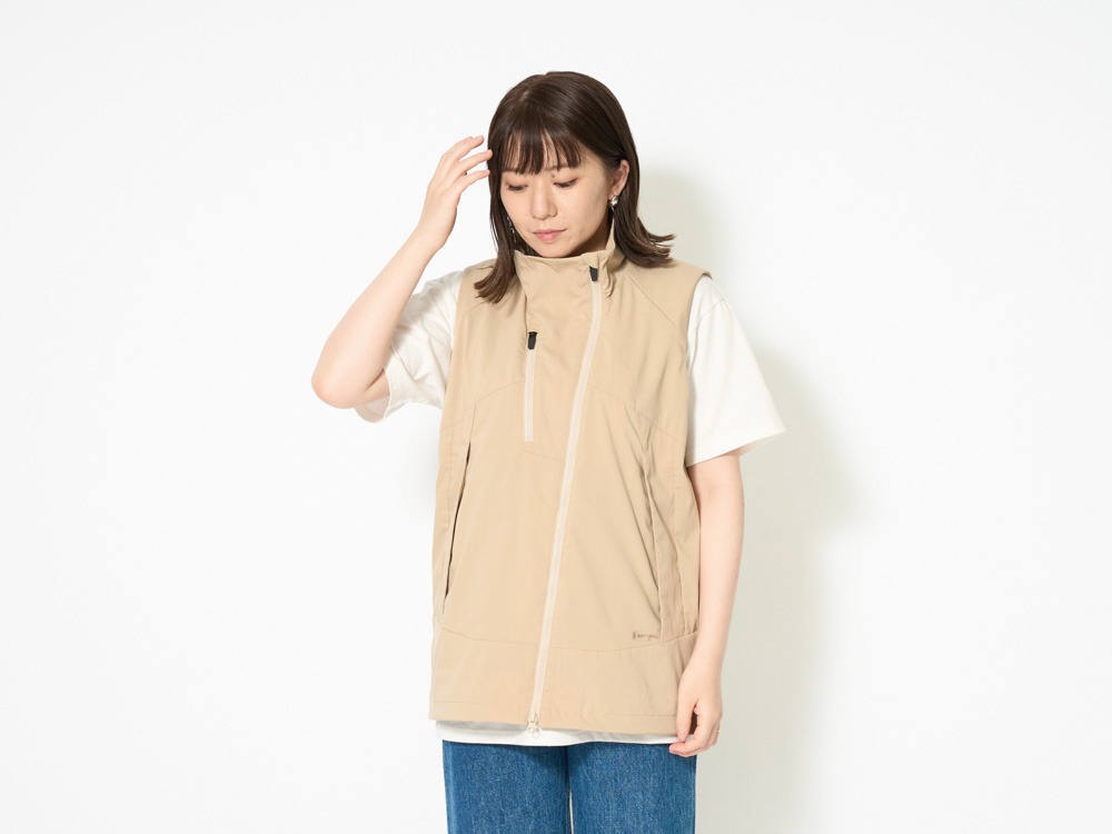 Stretch FR Vest L Beige