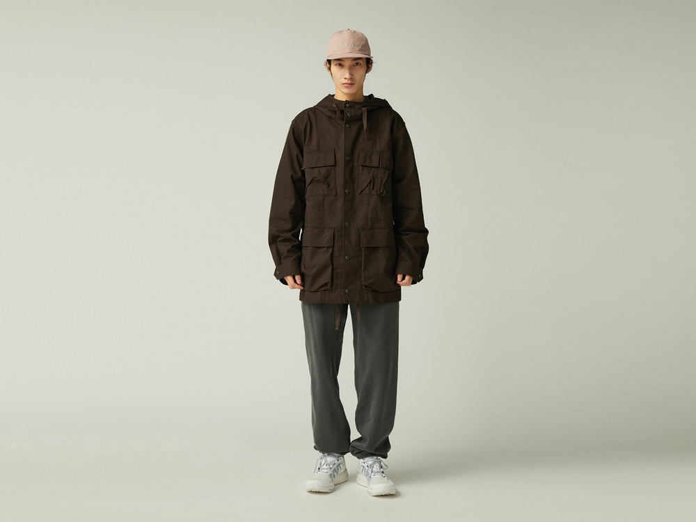 【先行予約商品】TAKIBI Chino Cargo Jacket S DARK BROWN