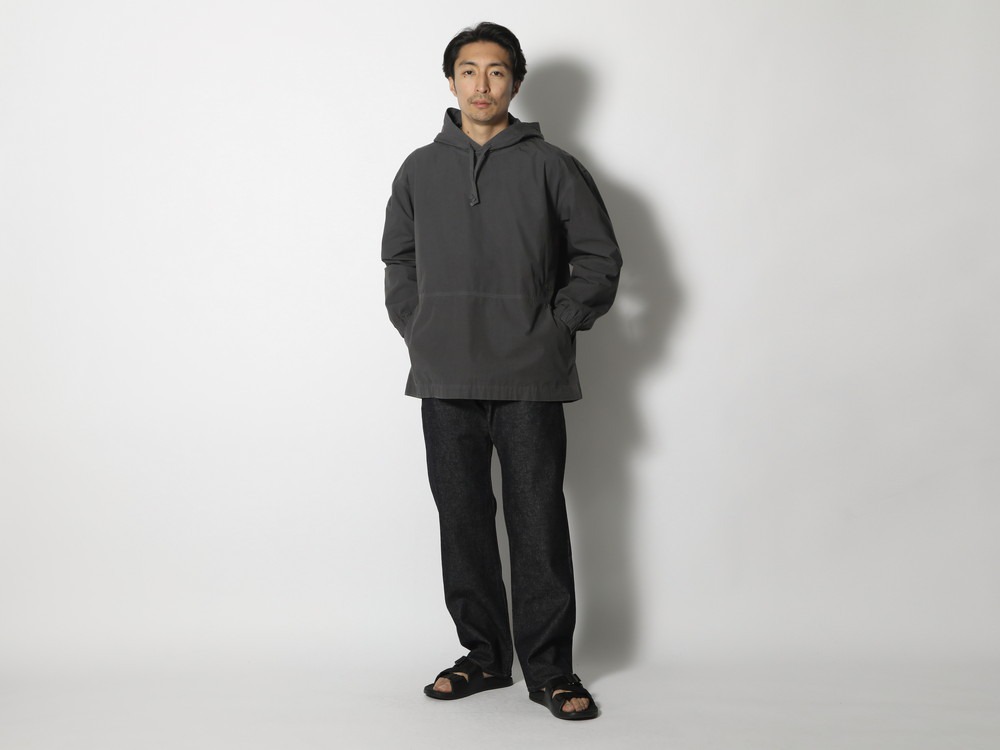 Natural-Dyed RecycledCotton Parka XL Darkolive