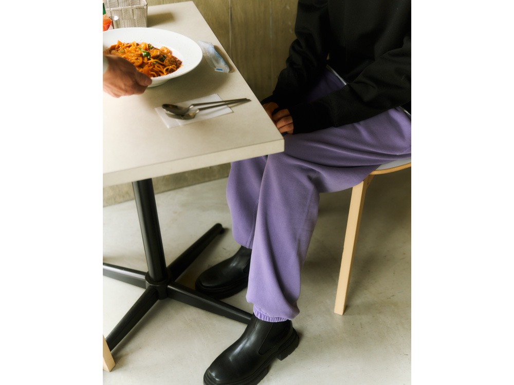 Garment Dyed Pants S PURPLE