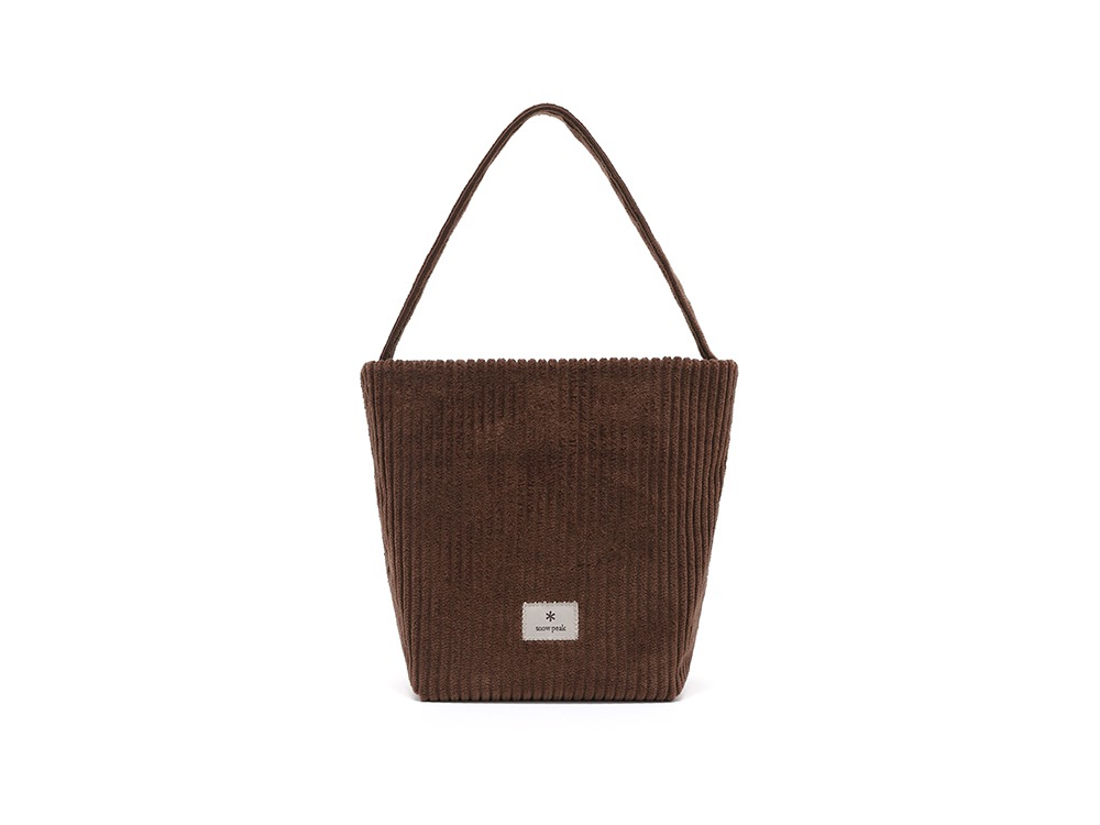 Corduroy Micro Tote Bag One BROWN