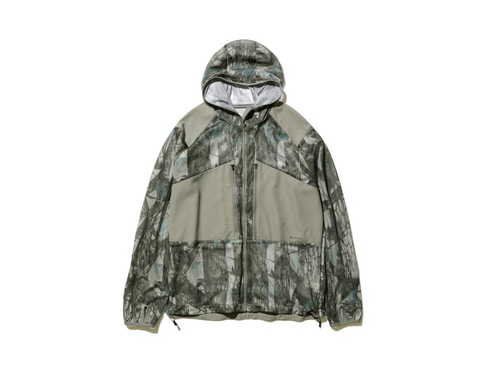 Printed Insect Shield Mesh Jacket M Grey