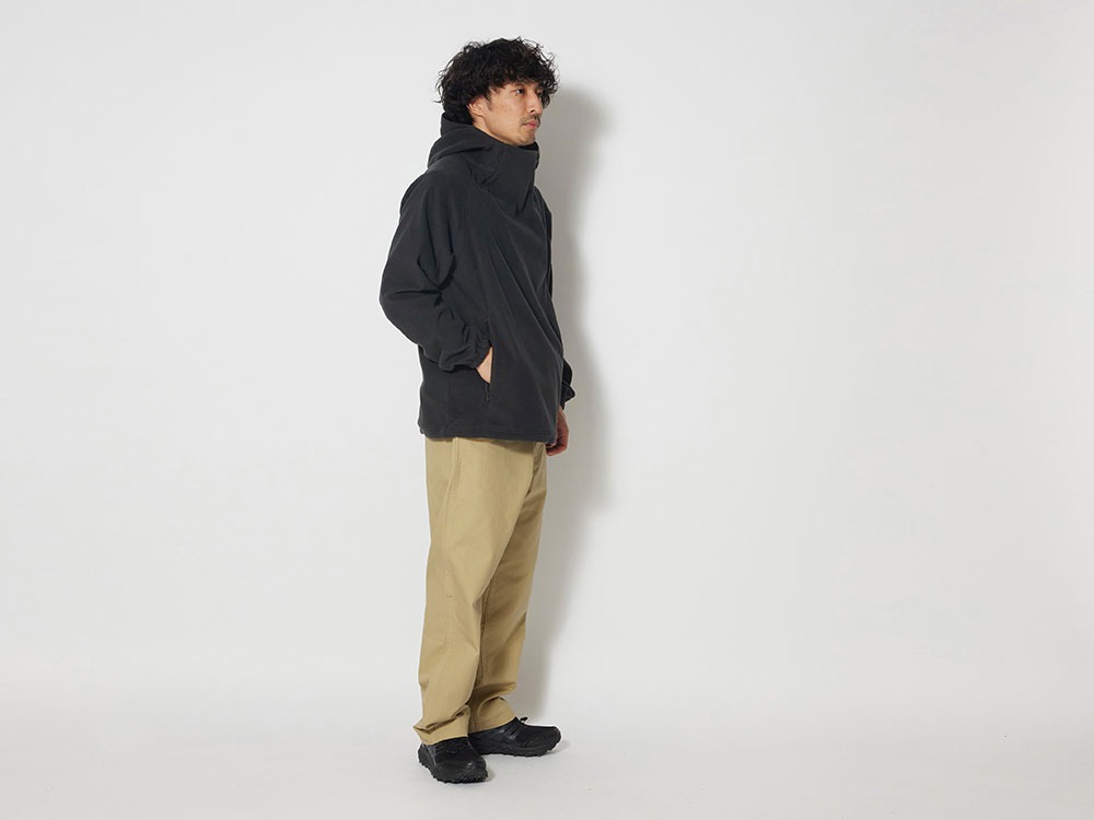 Micro Fleece Hoodie S Black