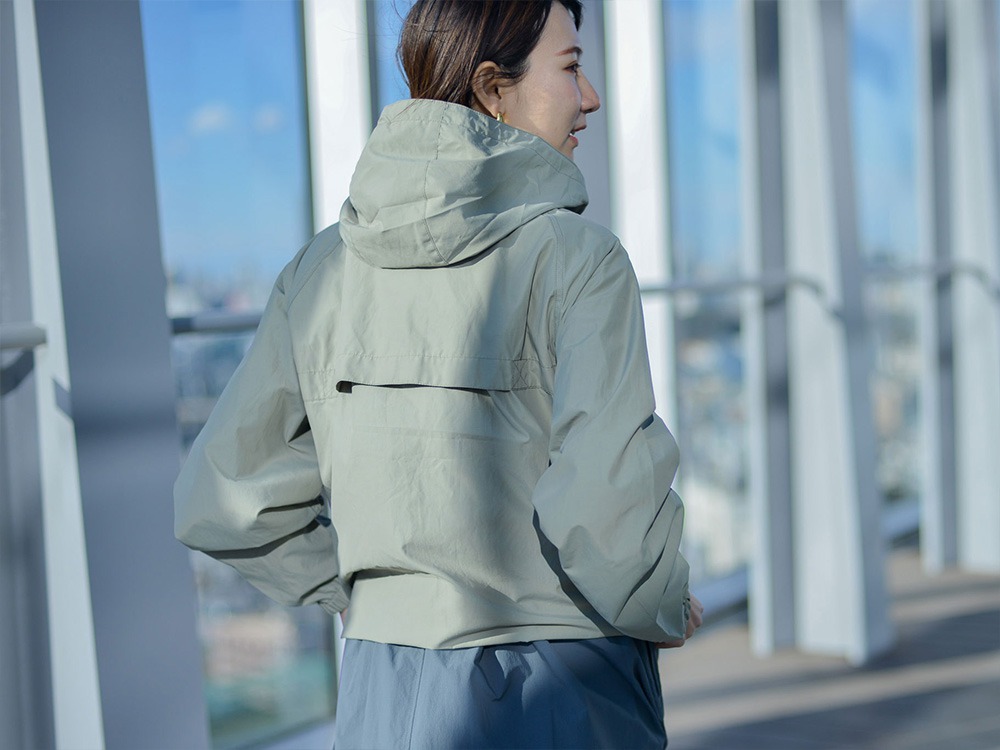 Light Mountain Cloth Zip Up Parka M BEIGE