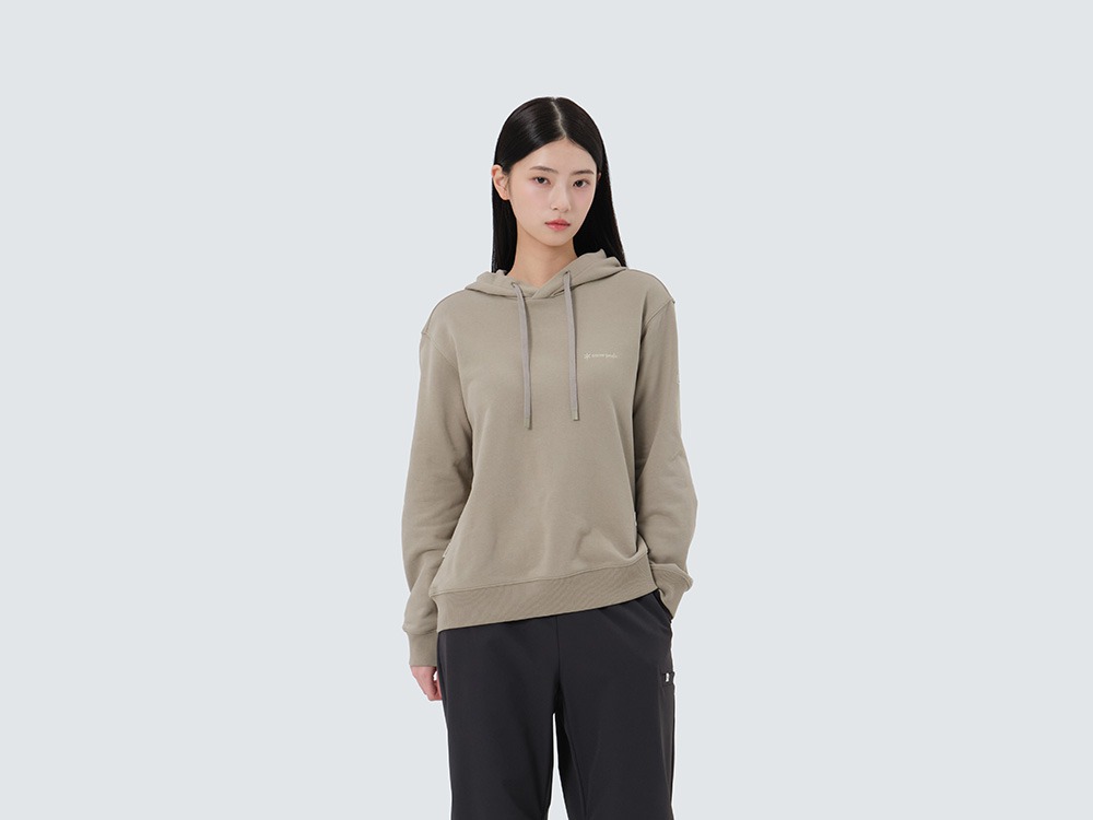 Land Women's Hood T-Shirt S KHAKI BEIGE
