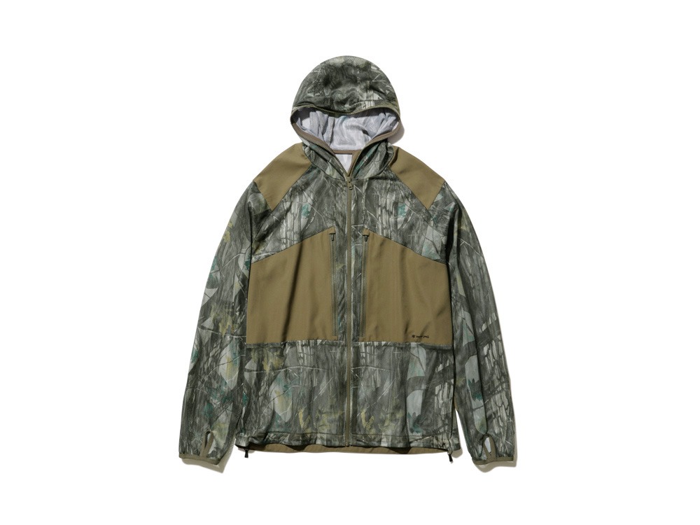 Printed Insect Shield Mesh Jacket M Khaki