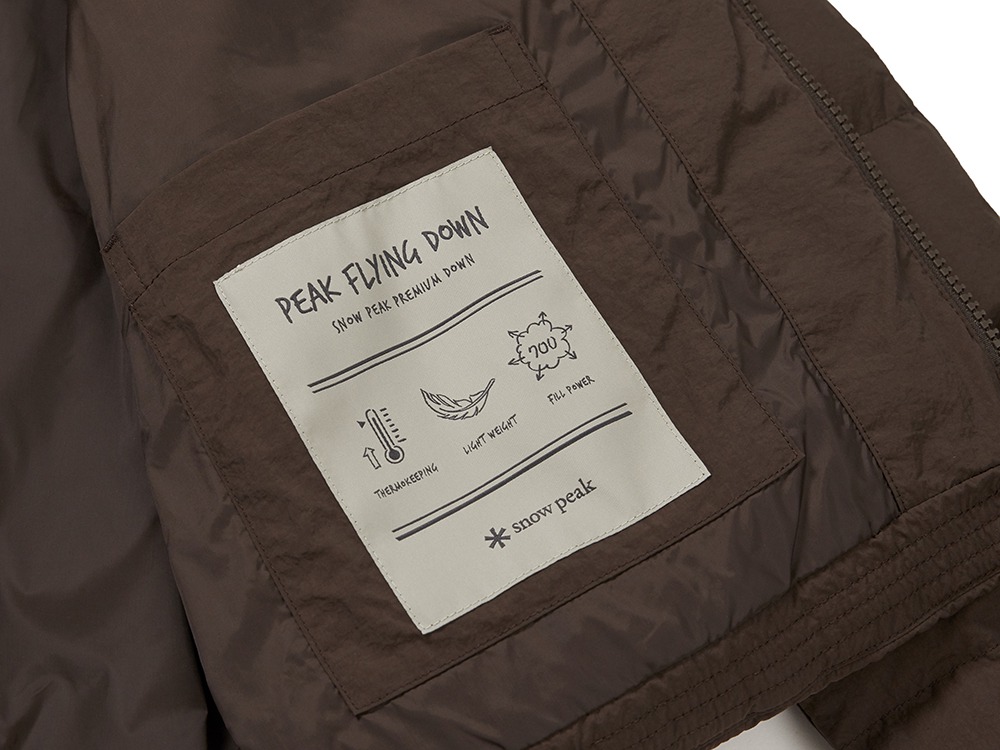 Land Women's Lightweight Down Jacket S CHOCO BROWN