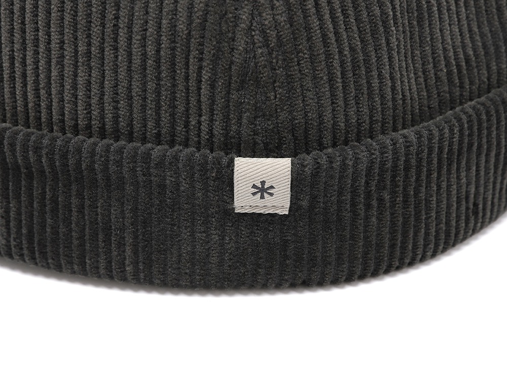Corduroy Watch Cap One CHARCOAL