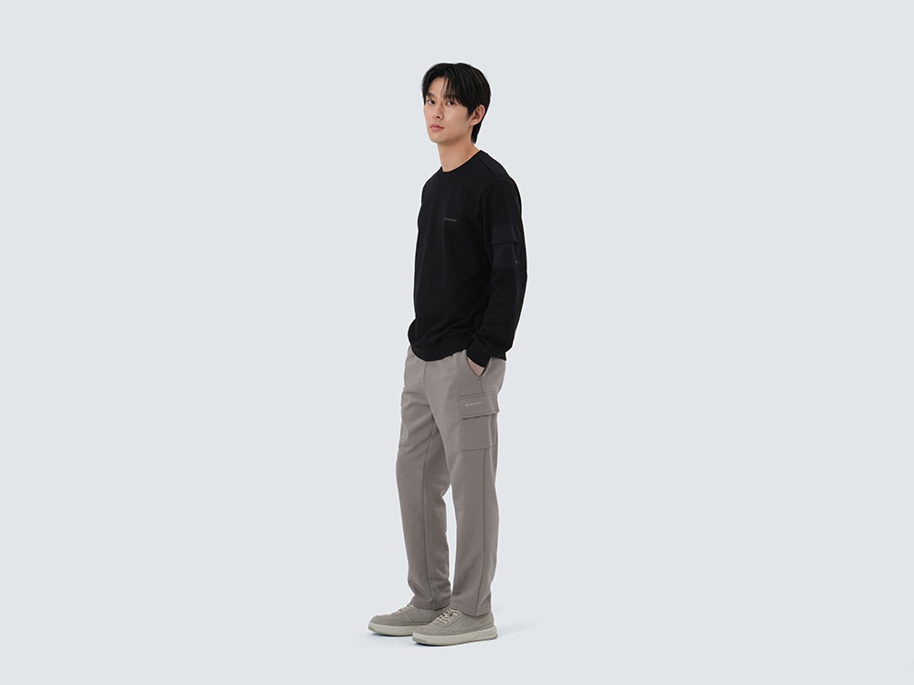 Land Pocket Sweatshirt M BLACK