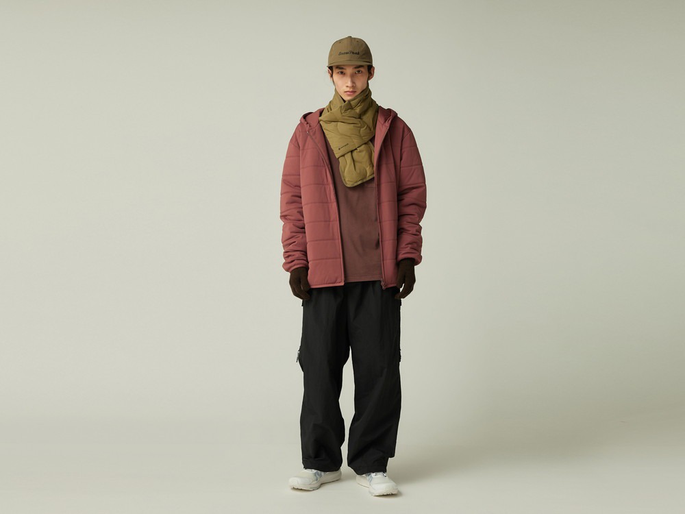 Flexible Insulated Zip Up Hoodie S LIGHT BROWN