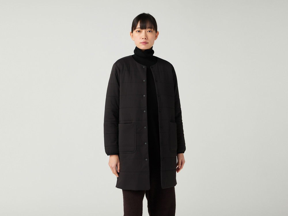 Flexible Insulated Long Cardigan 1 NAVY