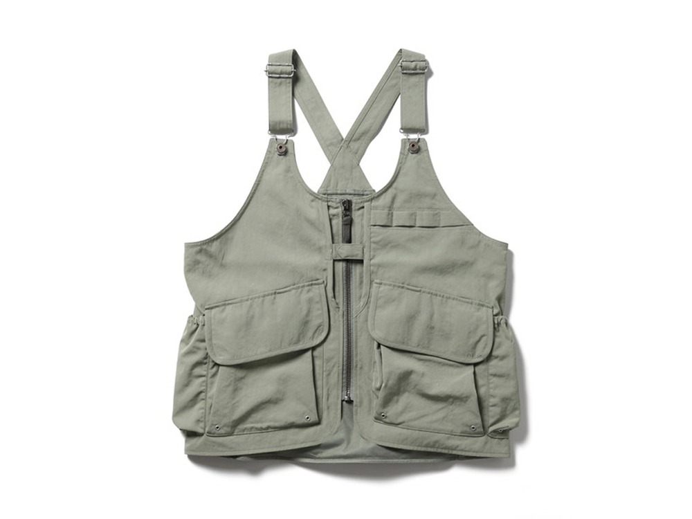 TAKIBI Weather Cloth Vest S LIGHT OLIVE