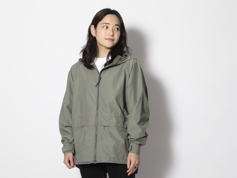 Light Mountain Cloth Zip Up Parka M Black(JK-24SU10403BK