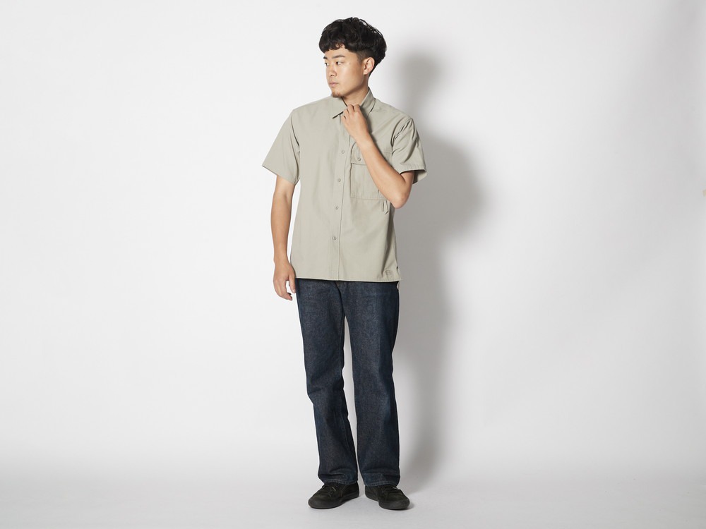 TAKIBI Light Ripstop S/S Shirt XL Khaki