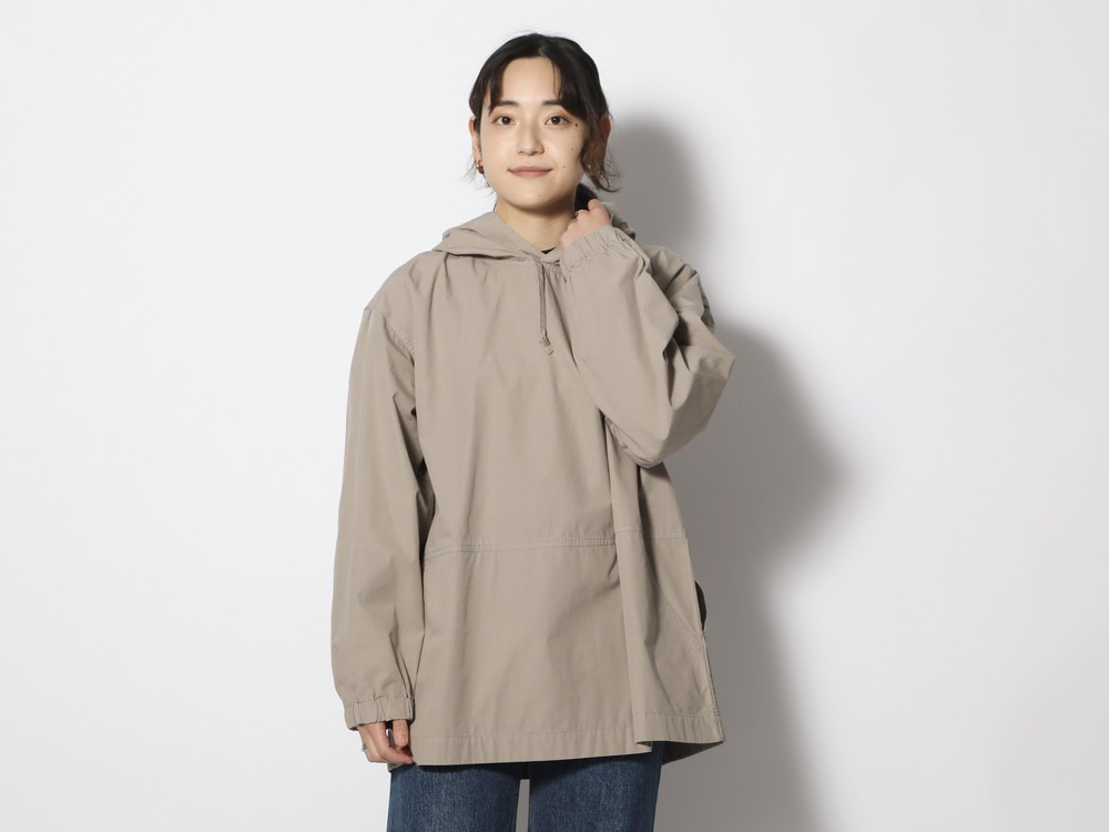 Natural-Dyed Recycled Cotton Parka 1 Charcoal