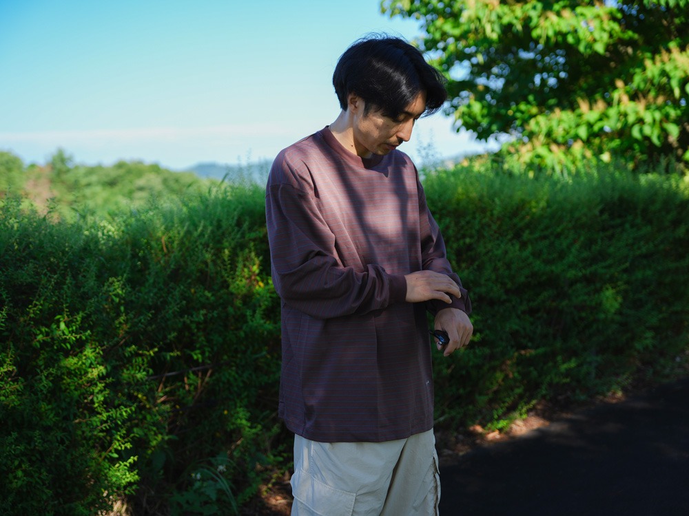 OG CottonMercerizedBD L/S T-Shirt M BLUE BD