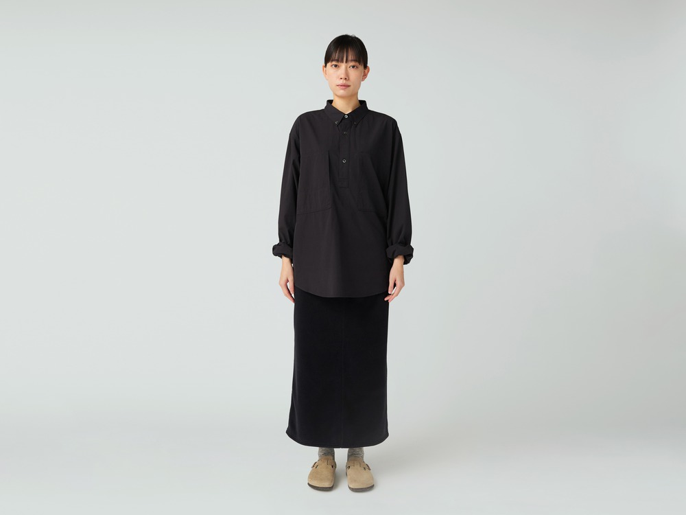 【先行予約商品】Organic Cotton Pullover Shirt M BLACK