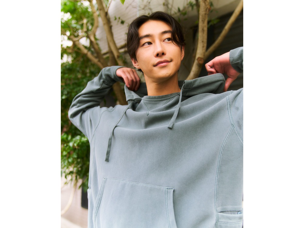 Garment Dyed Hoodie S DARK GREEN