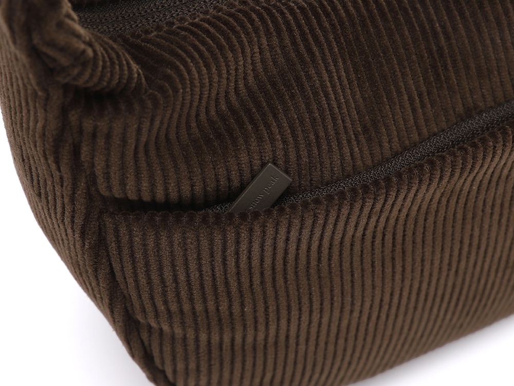 Corduroy Small Hobo Bag One CHOCO BROWN