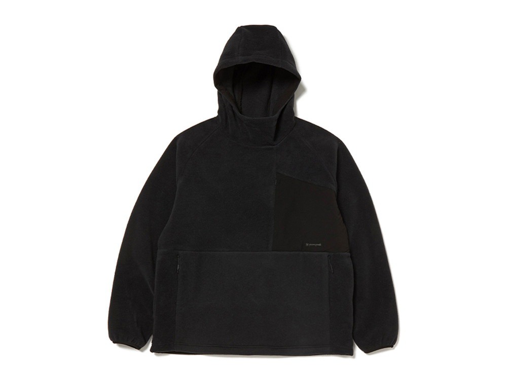Double Face Fleece Hoodie 1 Black