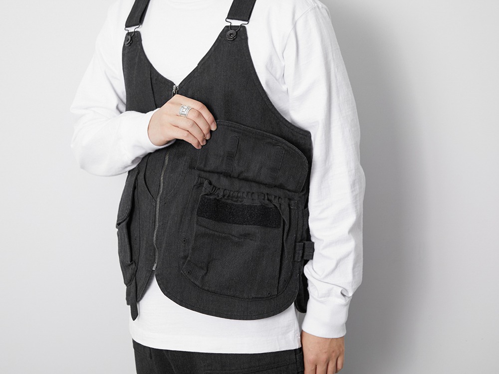 TAKIBI Denim Vest M Black(JK-20AU11303BK) | TAKIBI シリーズの通販