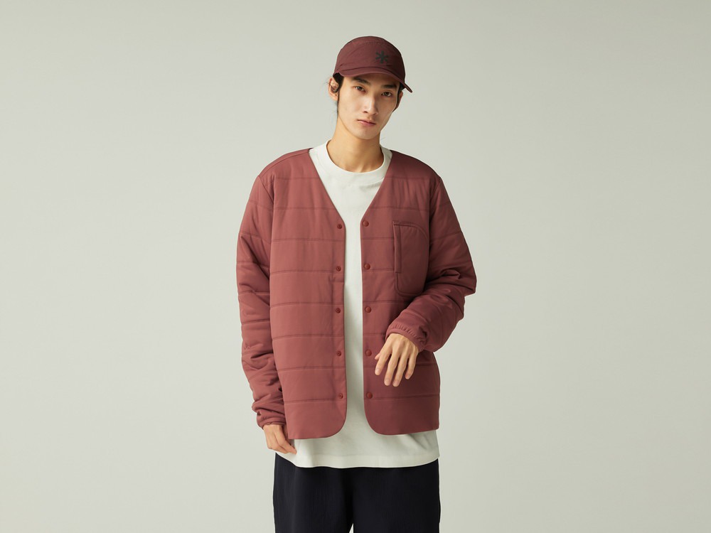 Flexible Insulated Cardigan S LIGHT BROWN