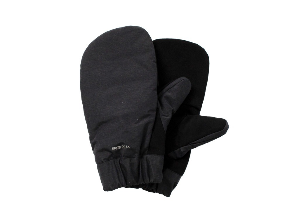 FR Down Mittens L Black