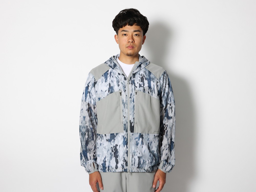 Printed Insect Shield Mesh Jacket 1 Lightgrey