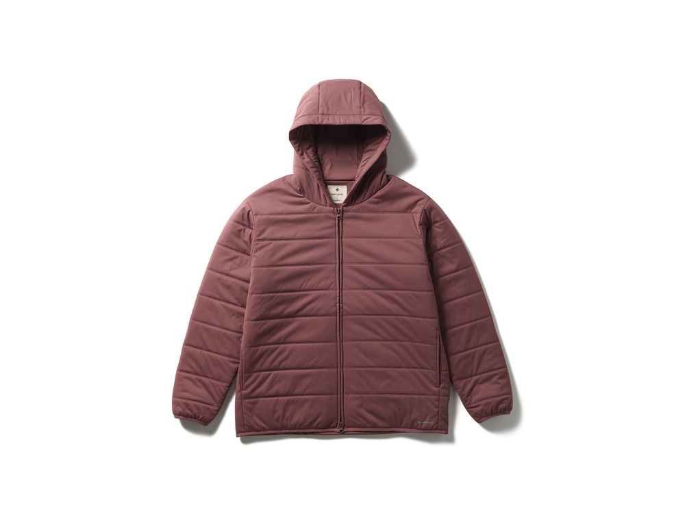 Flexible Insulated Zip Up Hoodie S LIGHT BROWN