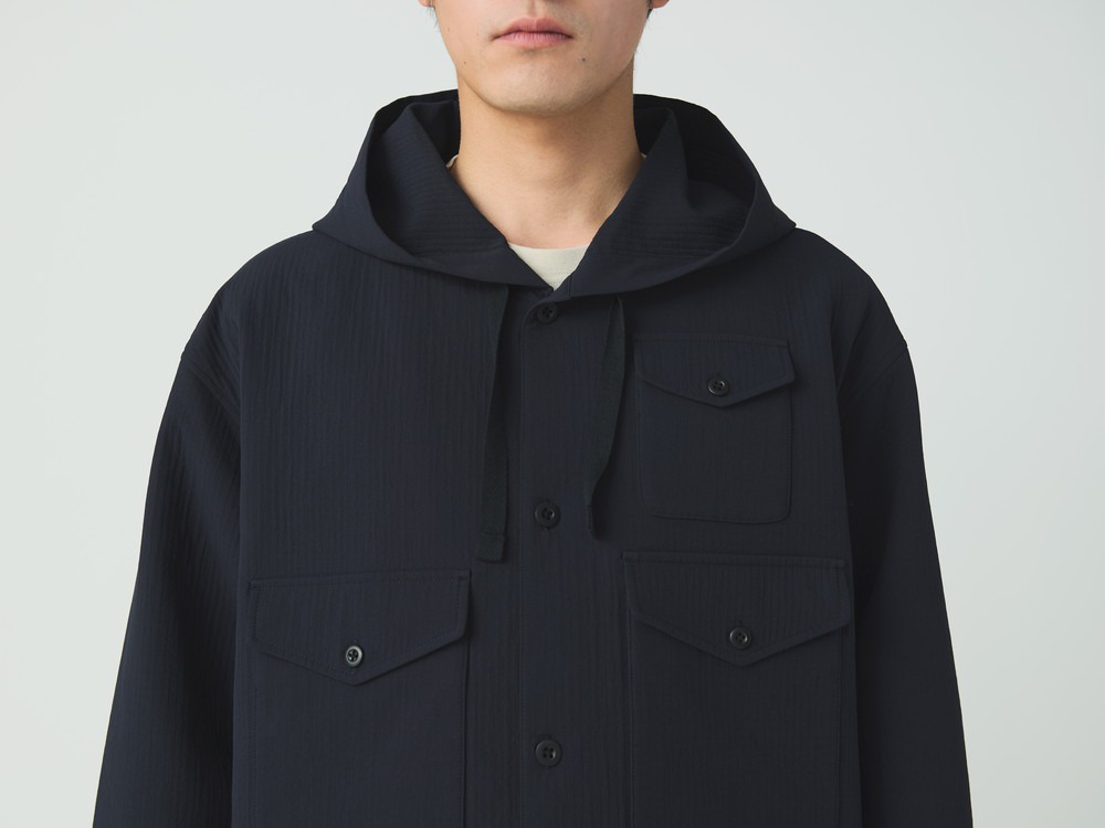 【先行予約商品】Easy Cloth Hooded Shirt M OLIVE