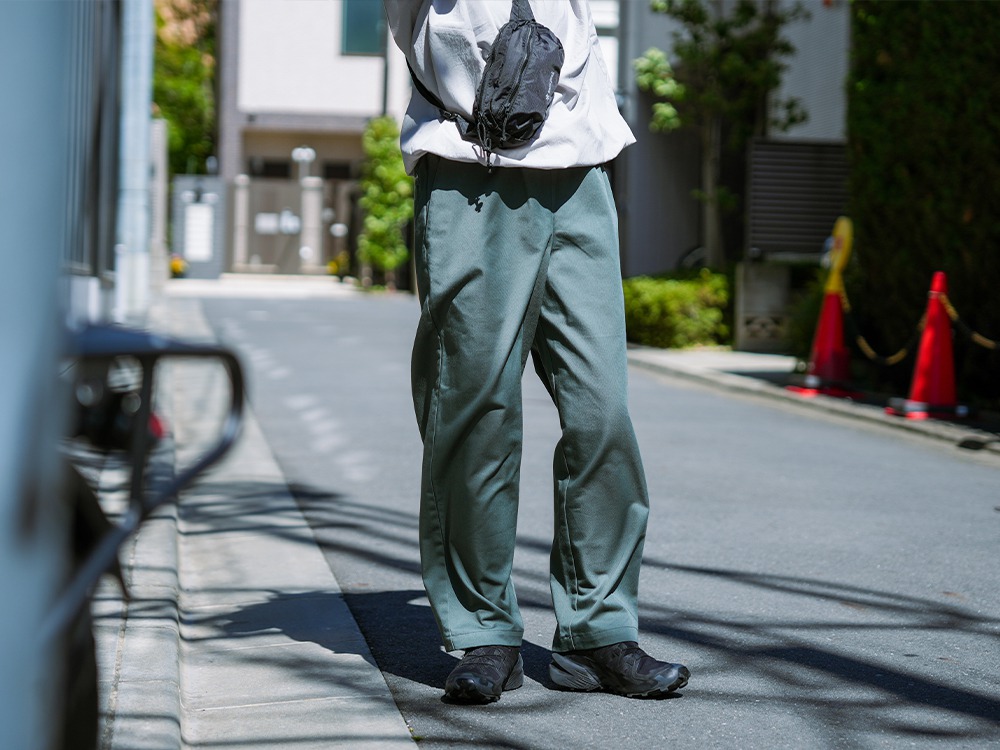 TC Twill Easy Pants S Green