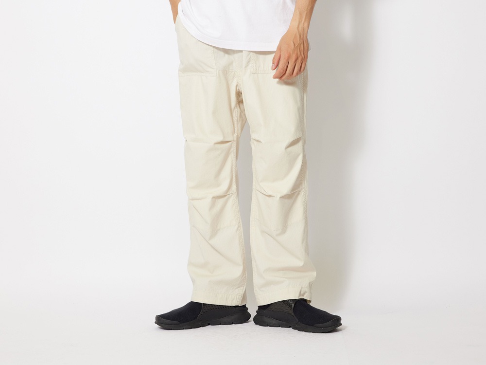 TAKIBI Light Ripstop Easy Pants M Ecru